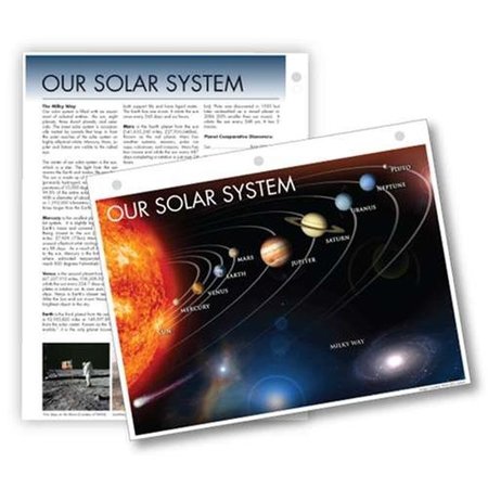 UNIVERSAL MAP GROUP LLC Universal Map 15756 Solar System Notebook Map With Fact Sheet 15756